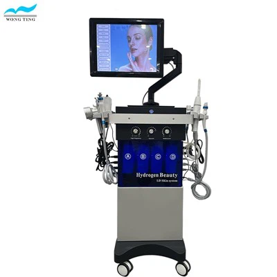 14 Functions Hydra Dermabrasion Brighten Skin Colour Calm Skin Facial Care Machine With Foldable Arm