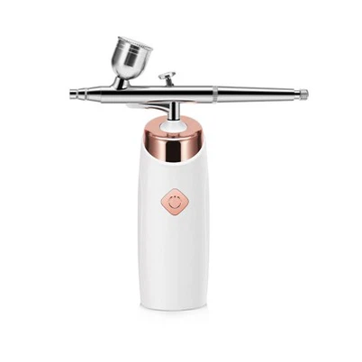 Face Sprayer Airbrush Compressor Water Oxygen Injector - White